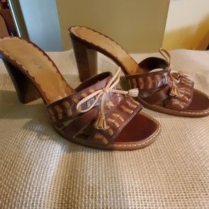 Prague leather heels